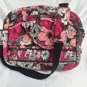 Vera Bradley Retired Pattern Mocha Rouge Tech Bag - Good Condition